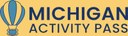 Michigan activity pass with blue and yellow hot air balloon