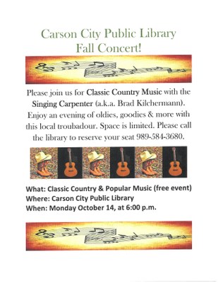 Carson City Public Library Fall Concert