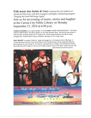 Folk music duo Jackie & Gary